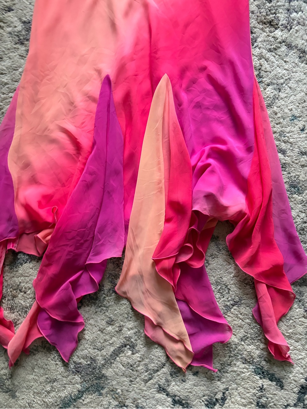 Y2K Joseph Ribkoff Sunset Colour Maxi Skirt - Picture 3 of 4
